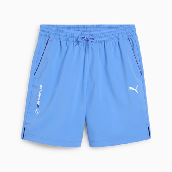 BMW M Motorsport Men's 7" Woven Shorts, Blue Wash, extralarge-IND
